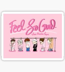Pegatina Chibi BAP: sentirse tan bien