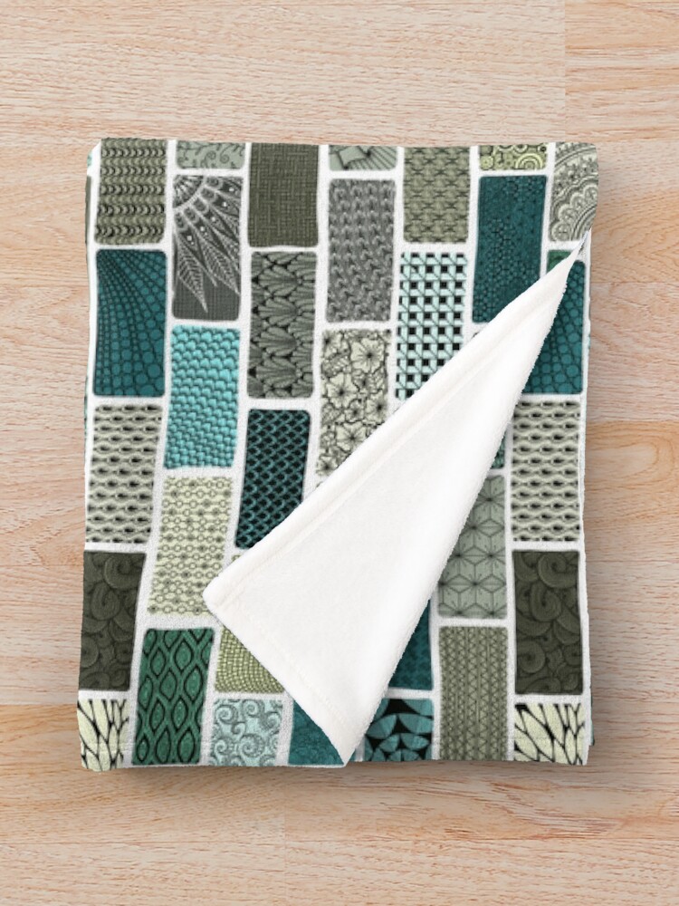 Thumbnail 3 of 6, Throw Blanket, Patterned Bricks designed and sold by MissusMack.