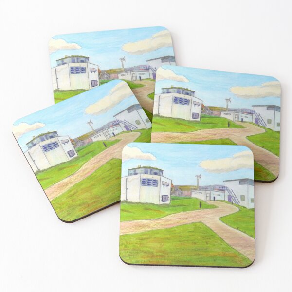Item preview, 587 - THE BATTERY, BLYTH BEACH - DAVE EDWARDS - COLOURED PENCILS -  2021  designed and sold by BLYTHART.