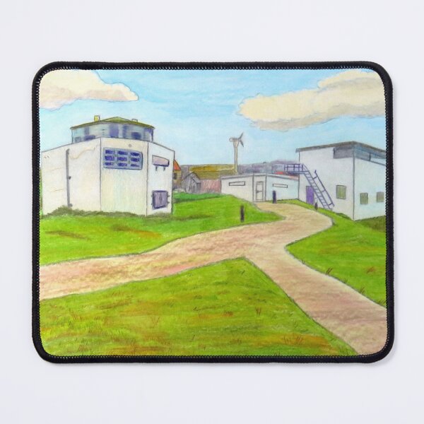 Item preview, 587 - THE BATTERY, BLYTH BEACH - DAVE EDWARDS - COLOURED PENCILS -  2021  designed and sold by BLYTHART.