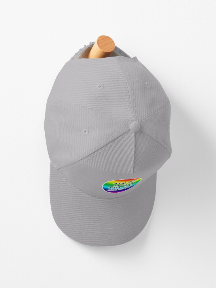 Alternate view of ask me about the gay agenda | lgbtqia+ queer rainbow Cap