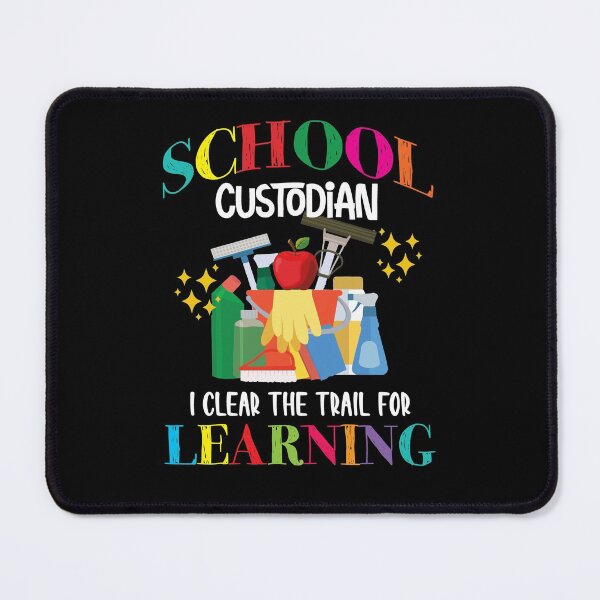 Item preview, School Custodian Clear Trail Learning - Janitor Appreciation designed and sold by Dressed For  Duty.