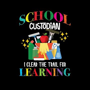 Vintage School Custodian Clear The Trail Learning Back To School Janitor T- Shirt - Guineashirt Premium ™ LLC