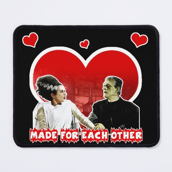 Item preview, Made for Each Other Monster Match Bride of Frankenstein Valentine Tribute. designed and sold by 90snerd.