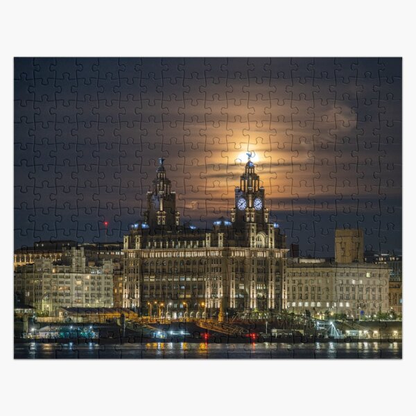 Item preview, Moonrise over Liverpool designed and sold by Dominic Shaw-McIver.
