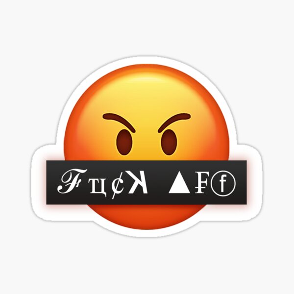 Angry Emoji - Fk OFF  Sticker