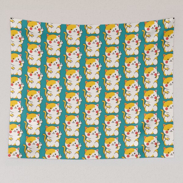 Item preview, cute cat fuck off emoji kawaii  designed and sold by TEDGLOBAL99.