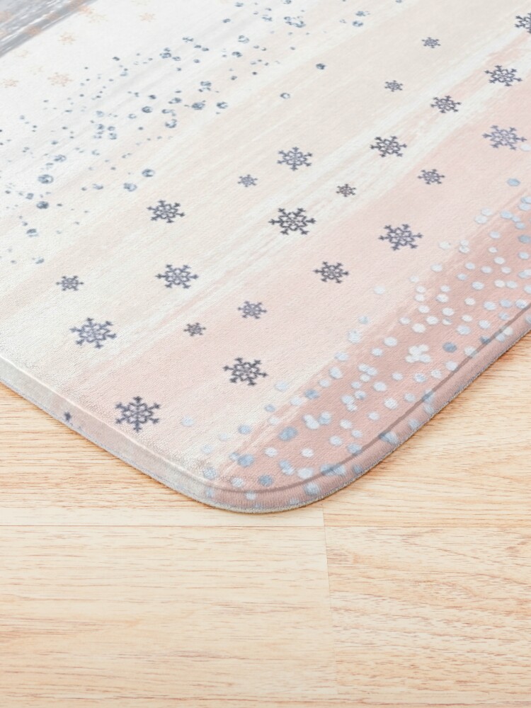 Discover Colorful Winter Wonderland Christmas Bath Mat