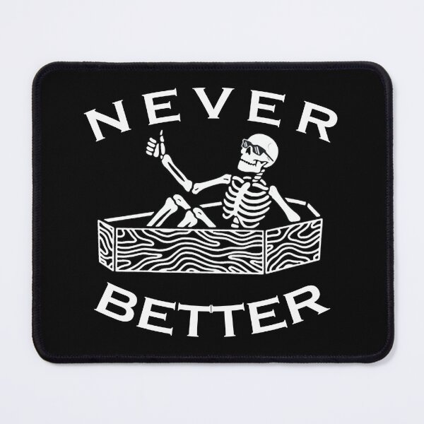 Item preview, never better skeleton skull halloween party skulls designed and sold by Sun Rise.