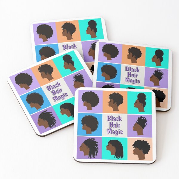 Item preview, African American Hair Magic Afro Locs Bun Hairstyles designed and sold by blackartmatters.