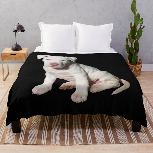 Item preview, White Pitbull Puppy designed and sold by Teetans.