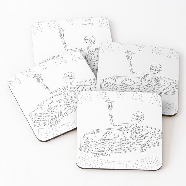 Item preview, never better skeleton skull halloween party designed and sold by Sun Rise.