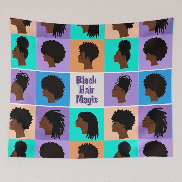 Item preview, African American Hair Magic Afro Locs Bun Hairstyles designed and sold by blackartmatters.