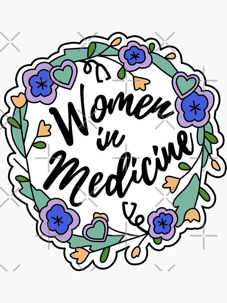Imagen 3 de 3, Pegatina con la obra Mujeres en la medicina, diseñada y vendida por mrek068.