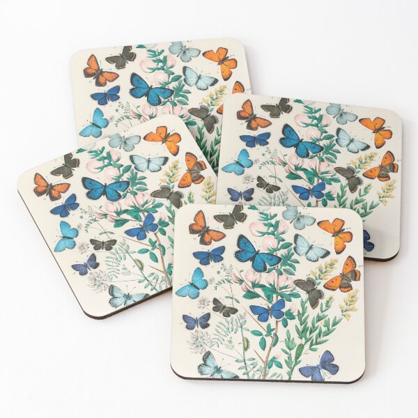 Item preview, vintage butterfly collage designed and sold by azaleae.