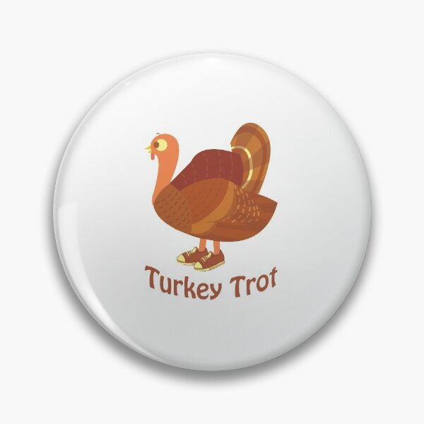 Item preview, Turkey Trot Cute Cartoon Turkey wearing Sneakers designed and sold by Hedgie Designs.