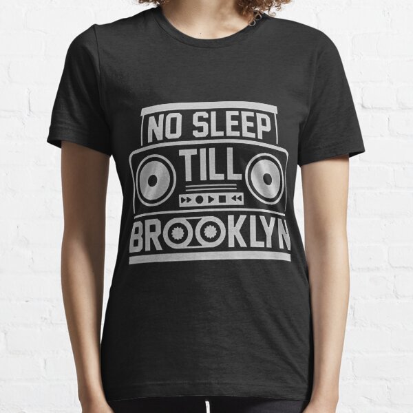 No Sleep Till Brooklyn Black Baseball Shirt