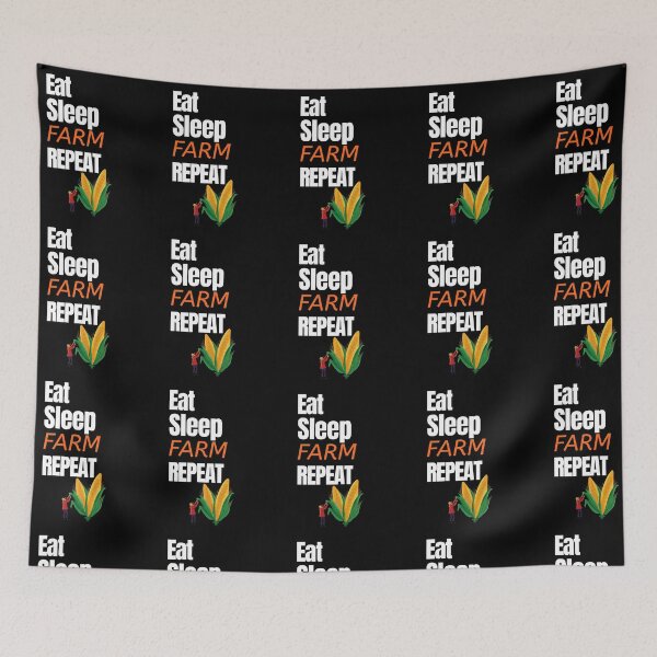 Item preview, Eat Sleep FARM Repeat Funny Farm related meme for the Farmer in your life designed and sold by LMcDs.