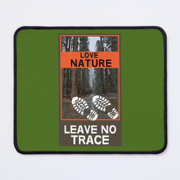 Aperçu de l'œuvre Affiche Leave No Trace - Wilderness Bushcraft - Alaskasan Nature- Parcs nationaux - Love Nature créée et vendue par happygiftideas.