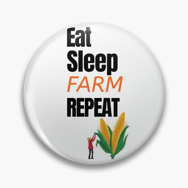Item preview, Eat Sleep FARM Repeat for all those who love funny farming tshirts and stickers designed and sold by LMcDs.