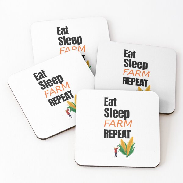 Item preview, Eat Sleep FARM Repeat for all those who love funny farming tshirts and stickers designed and sold by LMcDs.