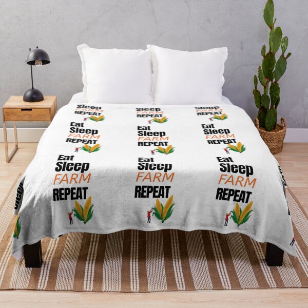 Item preview, Eat Sleep FARM Repeat for all those who love funny farming tshirts and stickers designed and sold by LMcDs.