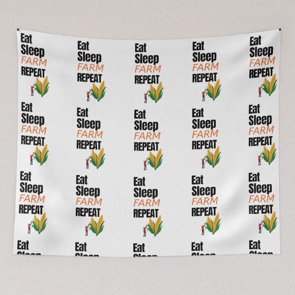 Item preview, Eat Sleep FARM Repeat for all those who love funny farming tshirts and stickers designed and sold by LMcDs.