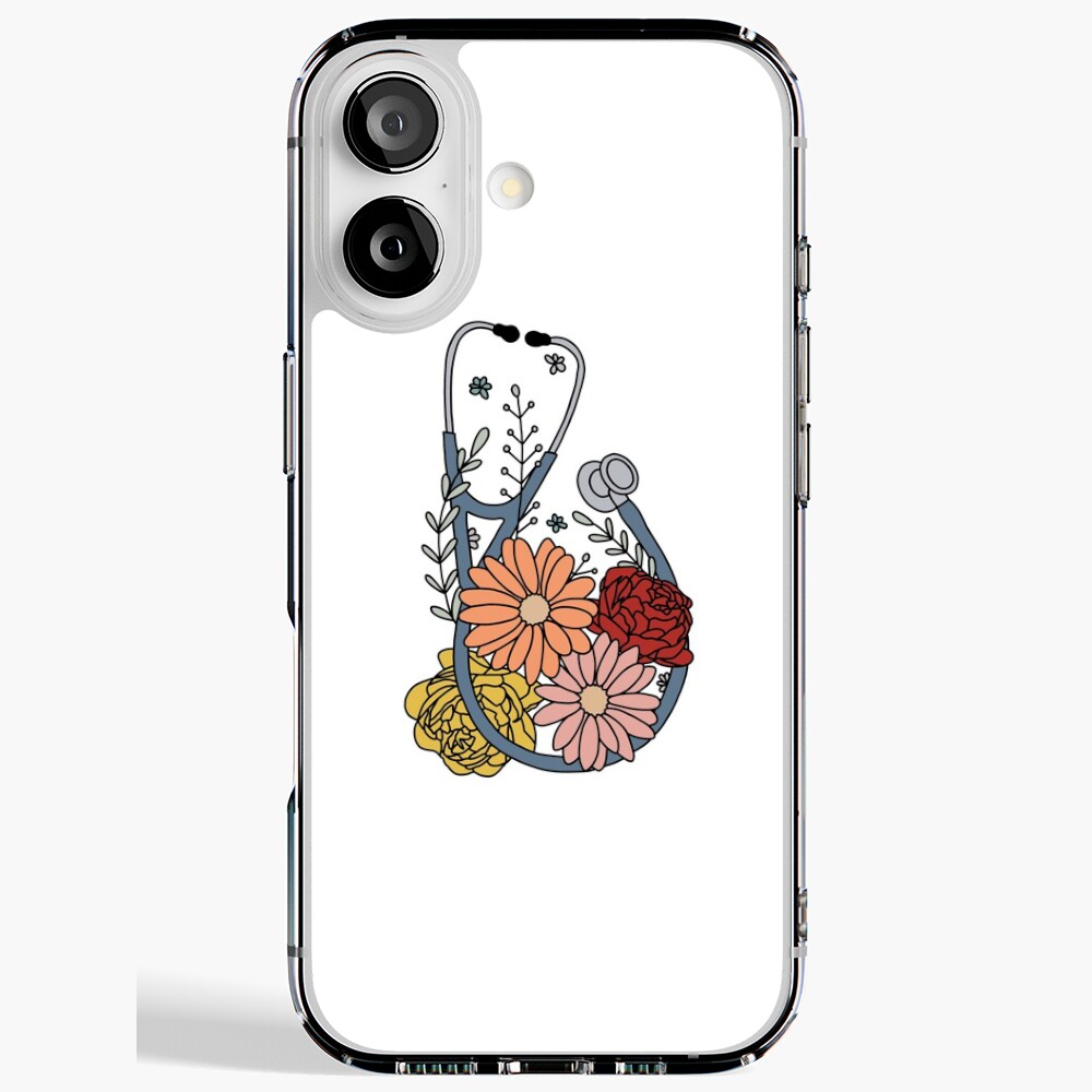 Flower stethoscope Sticker