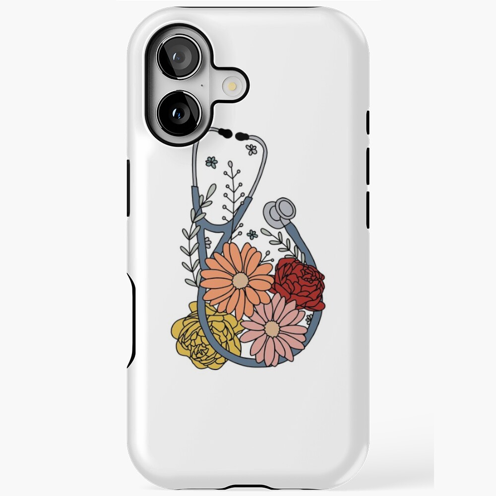 Flower stethoscope Sticker