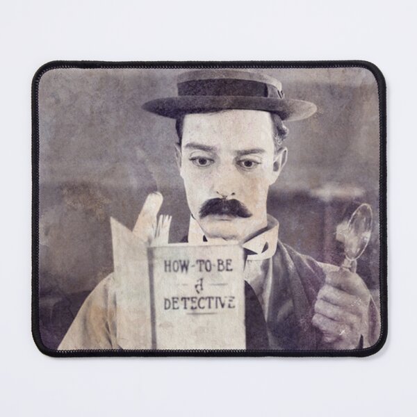 Item preview, Buster Keaton - Sherlock Jr. - Watercolor Vintage - D34 designed and sold by DecoVintage.
