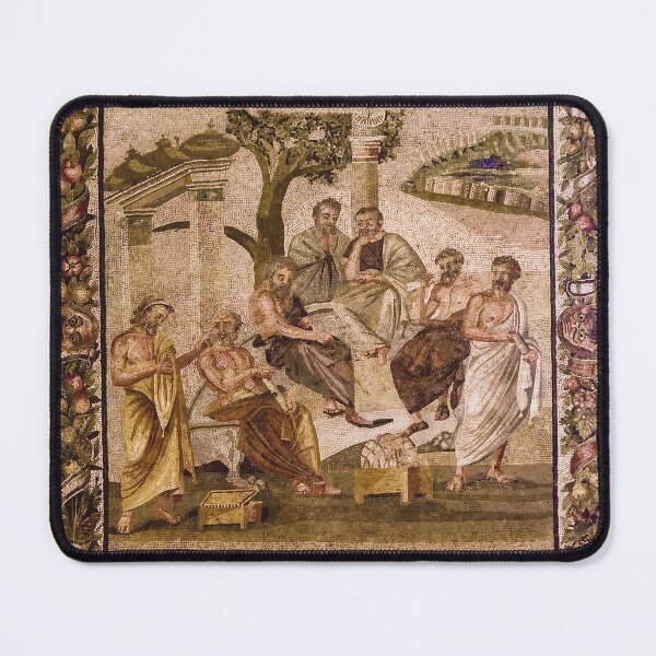 Item preview, Plato’s academy mosaic from Pompeii designed and sold by DotorEaon.