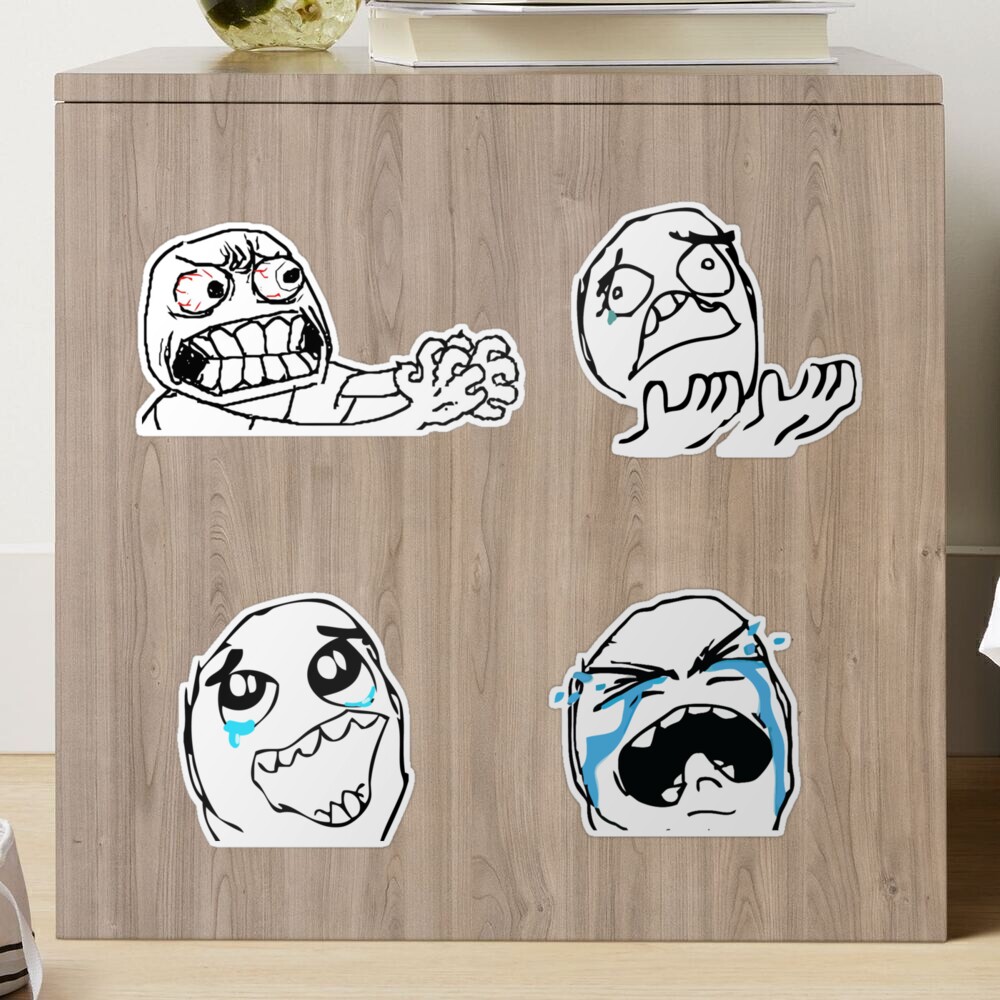 Troll faces meme stickers pack Magnet for Sale by KODGraphics