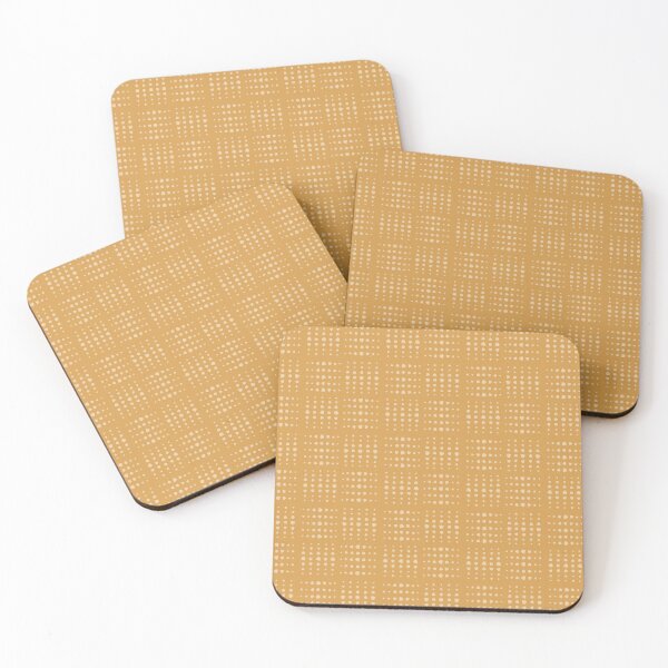 Mustard Weave Coasters (Set of 4)
