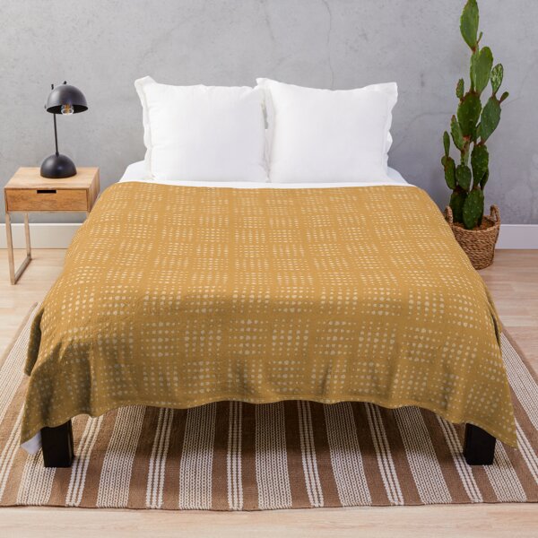 Mustard Weave Throw Blanket