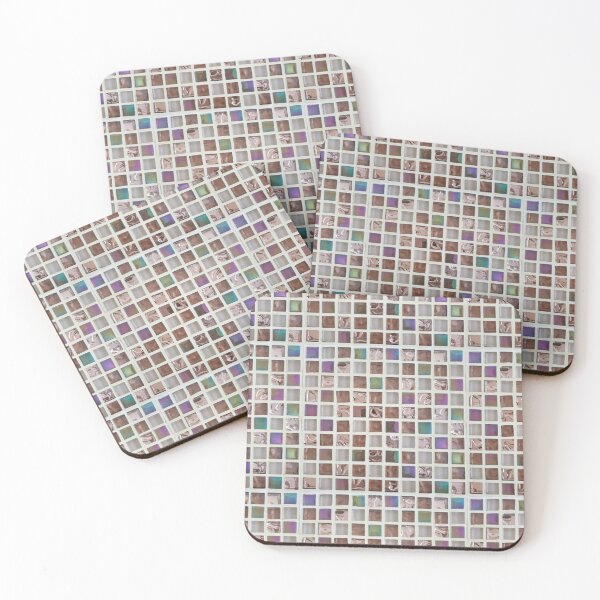 Item preview, Retro Checker Coloured Stones designed and sold by FunMerchOutlet.