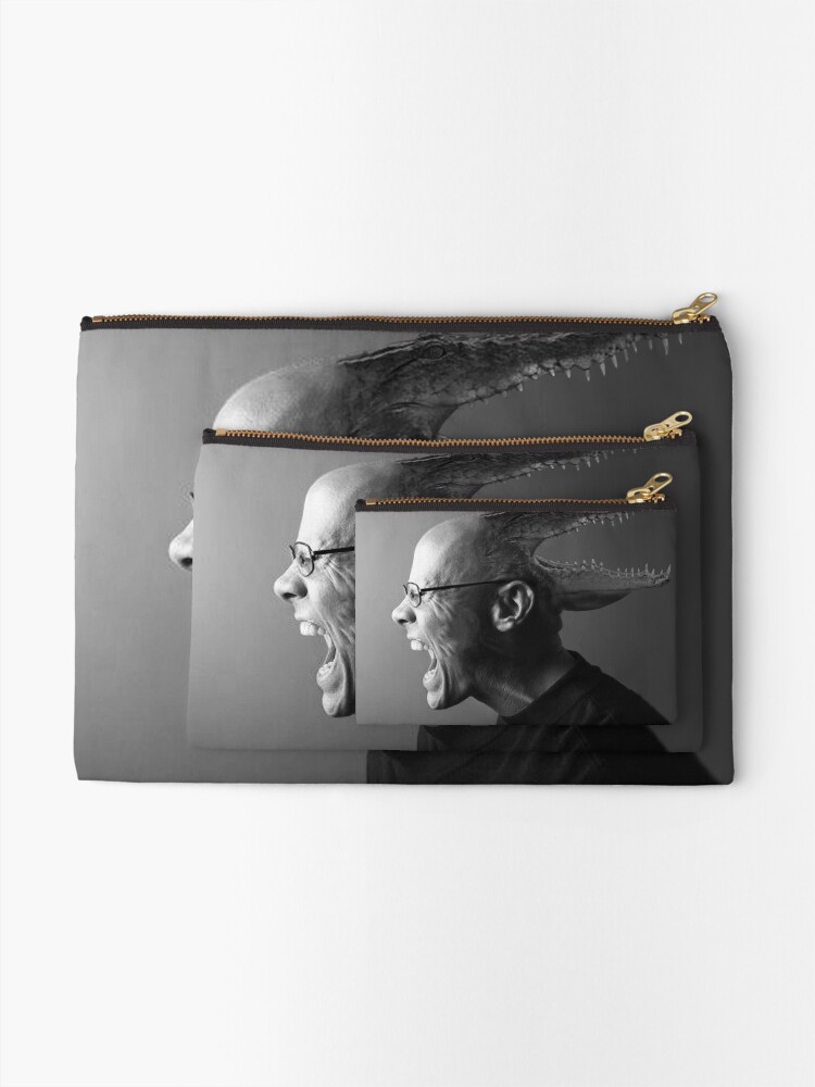 Alternate view of Reptilian Thoughts, Draconian Actions Zipper Pouch