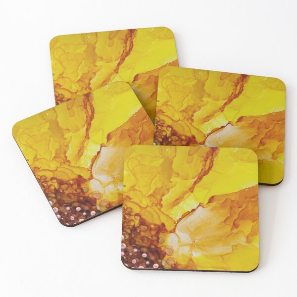 Item preview, Abstract Art Alcohol Ink Sunflower designed and sold by Kathleen Douglas.