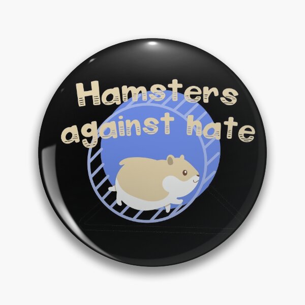 Item preview, Hamsters against hate: cute design with an important message designed and sold by incurablehippie.