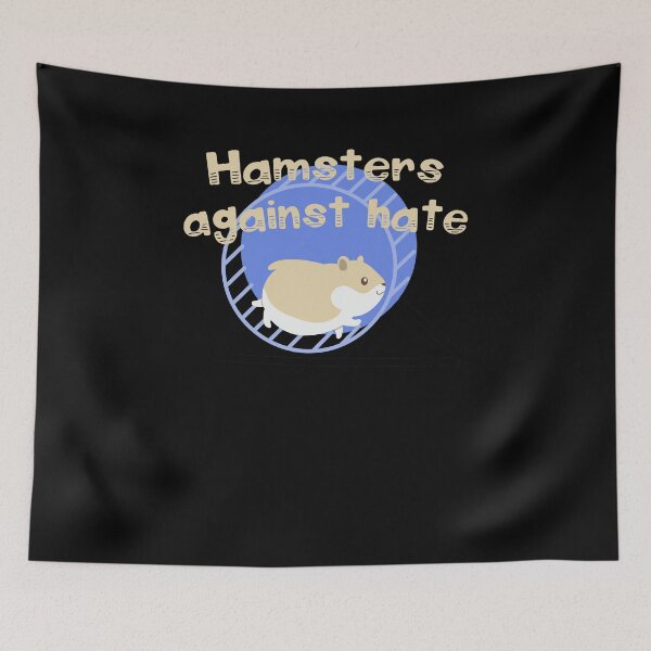 Item preview, Hamsters against hate: cute design with an important message designed and sold by incurablehippie.