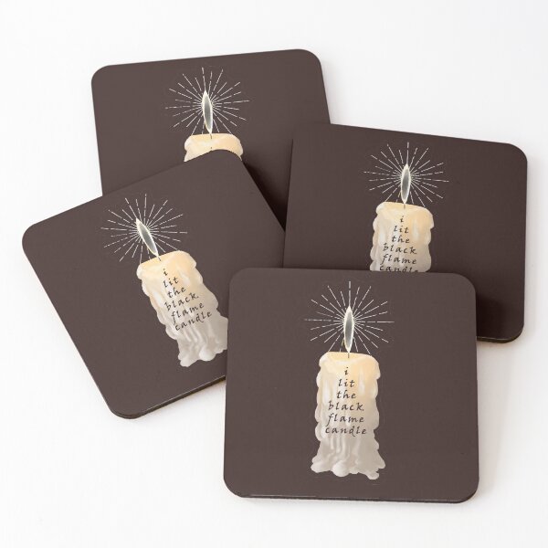 Item preview, I Lit The Black Flame Candle designed and sold by @ Megan Garnett Art.
