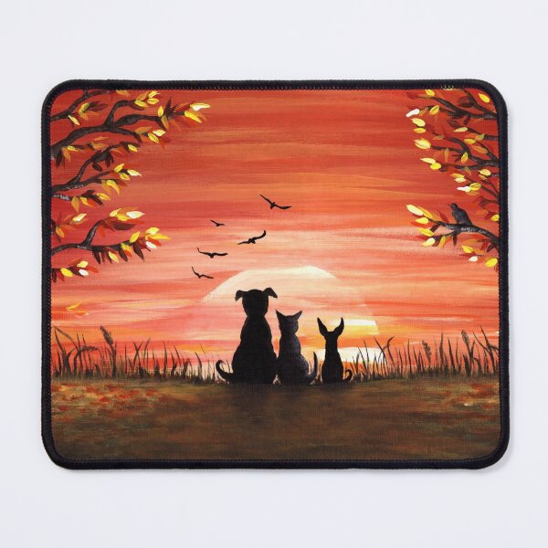 Item preview, Autumn Sunset Pet Painting designed and sold by ironydesigns.