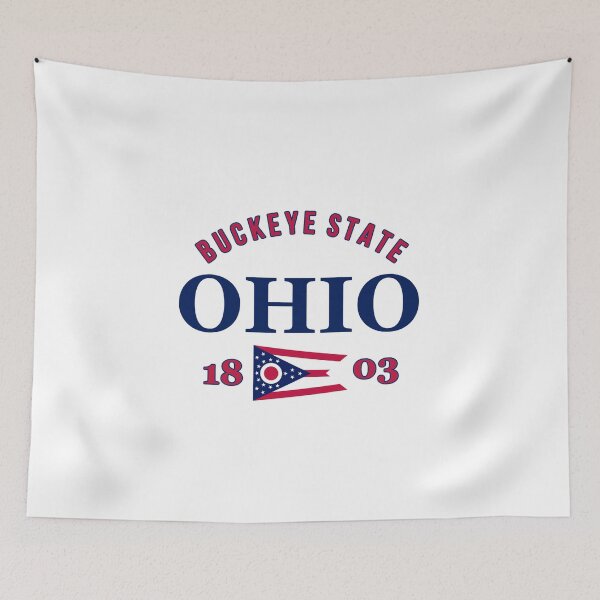 Item preview, Ohio Pride State Flag Native  designed and sold by The Junto Shop.