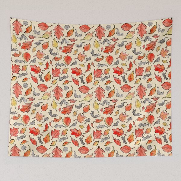 Item preview, Cats Amongst the Leaves - On Beige designed and sold by antipode-artist.
