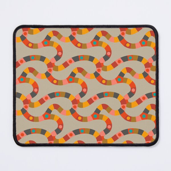 Item preview, VINTAGE GAME BOARD ABSTRACT GEOMETRIC PATTERN in RETRO BRIGHT AND EARTHY COLOURS - UnBlink Studio by Jackie Tahara designed and sold by Jackie Tahara of UnBlink Studio.