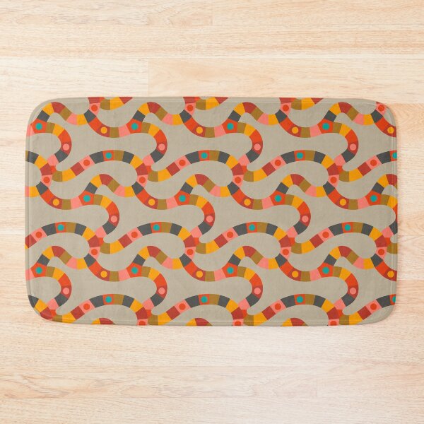 Item preview, VINTAGE GAME BOARD ABSTRACT GEOMETRIC PATTERN in RETRO BRIGHT AND EARTHY COLOURS - UnBlink Studio by Jackie Tahara designed and sold by Jackie Tahara of UnBlink Studio.