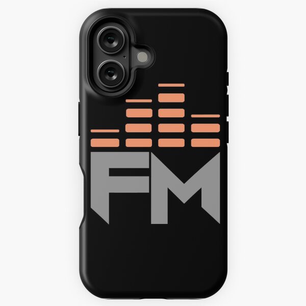 Fearless Motivation LOGO Tee Orange Grey iPhone Tough Case