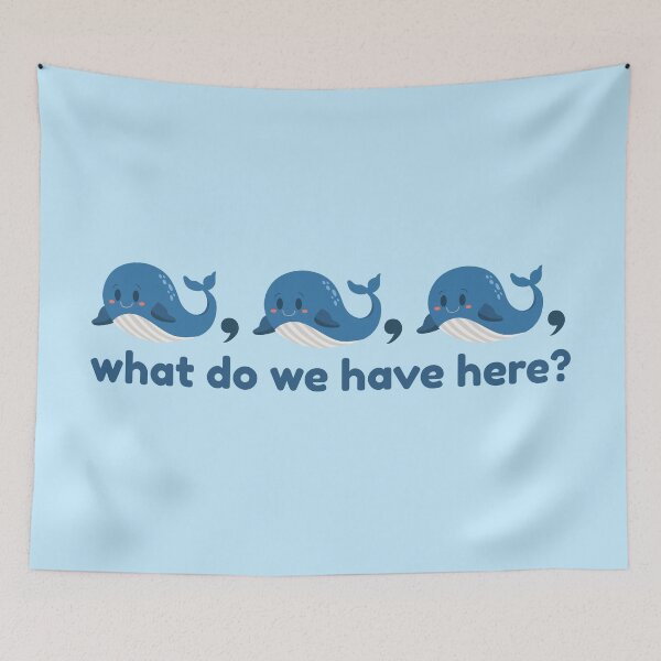 Item preview, Whale whale whale blue designed and sold by punnylauren.