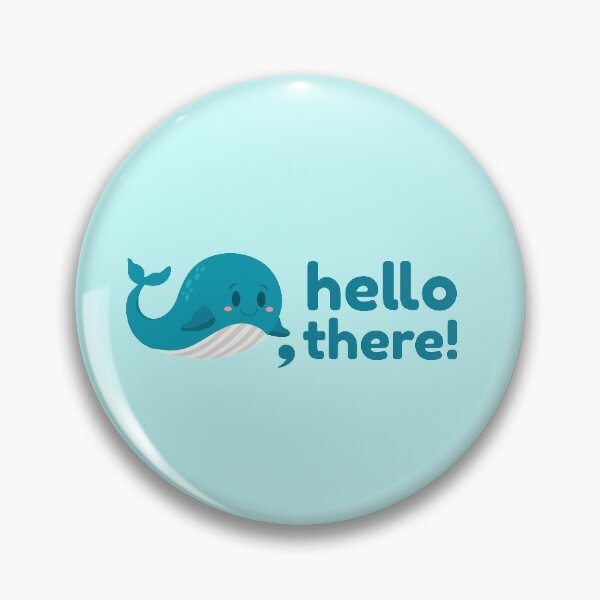 Item preview, Whale hello there funny animal pun  designed and sold by punnylauren.
