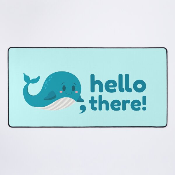 Item preview, Whale hello there funny animal pun designed and sold by punnylauren.