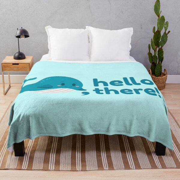 Item preview, Whale hello there funny animal pun designed and sold by punnylauren.